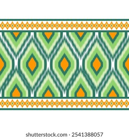 Geometric ethnic abstract ikat traditional seamless pattern 