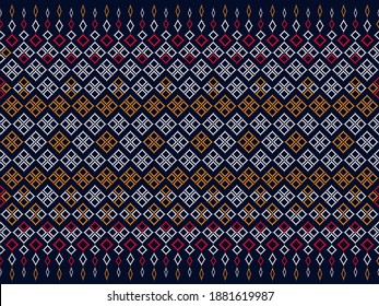 Geometric ethnic abstract pattern design for background or wallpaper,carpet,clothing,wrapping,batic,fabric,vector illustration
