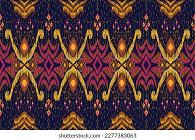 Geometric ethnic, African Ikat paisley embroidery. Navajo, seamless pattern traditional, Aztec style abstract vector, Chevron embroidery illustration,Diagonal ikat, Design for printing business.