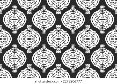 Geometric ethnic, African ikat paisley embroidery. Navajo, seamless pattern traditional, Aztec style abstract vector, Chevron embroidery illustration, Diagonal ikat, Design for printing business.