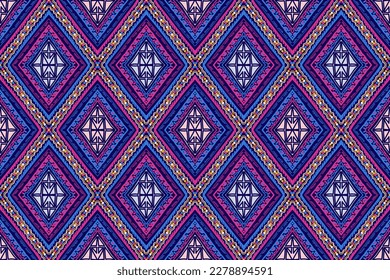Geometric ethnic, African Ikat paisley embroidery. Navajo, seamless pattern traditional, Aztec and tribal motifs abstract vector, Chevron embroidery illustration,Diagonal ikat, Design for printing.