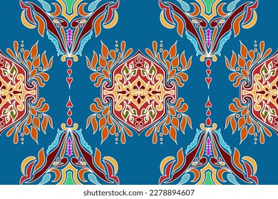 Geometric ethnic, African Ikat paisley embroidery. Navajo, seamless pattern traditional, Aztec and tribal motifs abstract vector, Chevron embroidery illustration,Diagonal ikat, Design for printing.