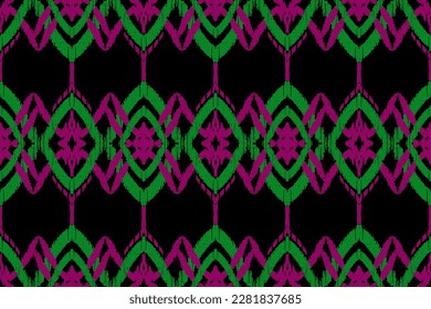 Geometric ethnic, African Ikat paisley embroidery. Navajo, seamless pattern traditional,tribal motifs abstract vector, Chevron embroidery illustration,Diagonal ikat, Design for printing business.