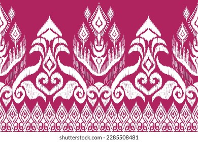 Geometric ethnic, African Ikat paisley embroidery. Navajo, seamless pattern traditional,tribal motifs abstract vector, Chevron embroidery illustration,Diagonal ikat, Design for printing business.