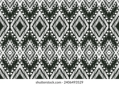 Geometric ethnic, African Ikat paisley embroidery. Navajo, seamless pattern traditional,tribal motifs abstract vector, Chevron embroidery illustration,Diagonal ikat, Design for printing business.