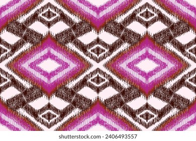 Geometric ethnic, African Ikat paisley embroidery. Navajo, seamless pattern traditional,tribal motifs abstract vector, Chevron embroidery illustration,Diagonal ikat, Design for printing business.