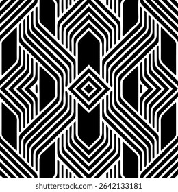 Geometric ethnic art linear black white pattern. Template, stencil for laser cutting metal, wood carving, coloring, stained glass, logo. Ornaments of the East, Asia, India, Mexico, Aztec, Peru.