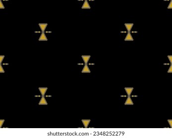 Geometric ethnic art pattern. Seamless abstract pattern on black background.