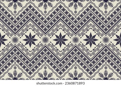 Geometric ethnic aztec embroidery style.Figure ikat oriental traditional art pattern.Design for ethnic background,wallpaper,fashion,clothing,wrapping,fabric,element,sarong,graphic,vector illustration.
