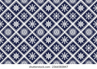 Geometric ethnic aztec embroidery style.Figure ikat oriental traditional art pattern.Design for ethnic background,wallpaper,fashion,clothing,wrapping,fabric,element,sarong,graphic,vector illustration.