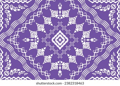Geometric ethnic aztec embroidery style.Figure ikat oriental traditional art pattern.Design for ethnic background,wallpaper,fashion,clothing,wrapping,fabric,element,sarong,graphic,vector illustration.