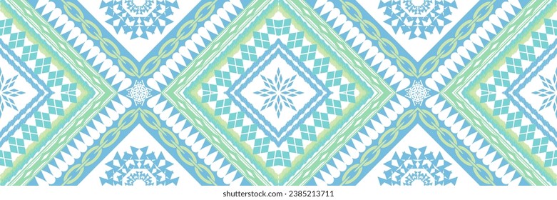 Geometric ethnic aztec embroidery style.Figure ikat oriental traditional art pattern.Design for ethnic background,wallpaper,fashion,clothing,wrapping,fabric,element,sarong,graphic,vector illustration.