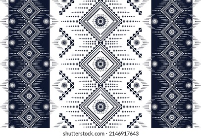Geometric ethnic Aztec seamless pattern in tribal. Design for background, fabric, clothing, carpet, scarf. Vector illustration. Embroidery style. Abstract background. Boho motifs. Turkish patterns.