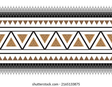 Geometric ethnic Aztec seamless pattern in tribal. Design for background, fabric, clothing, rug, carpet, scarf, floor. Vector illustration. Embroidery style. Abstract background. Navajo motifs.