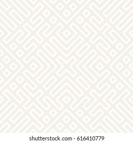 Geometric Ethnic Background Lattice. Stylish Subtle Texture. Vector Abstract Seamless Pattern.