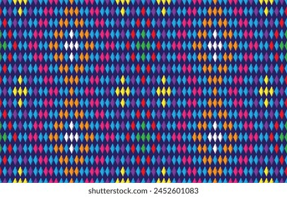 Geometric Ethnic Background With Symmetric Lines Lattice. Stylish Monochrome Texture. Vector Abstract Seamless Pattern.