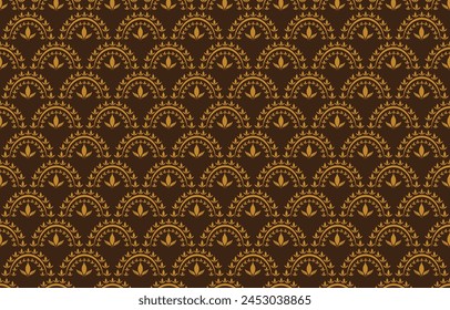 Geometric Ethnic Background With Symmetric Lines Lattice. Stylish Monochrome Texture. Vector Abstract Seamless Pattern.