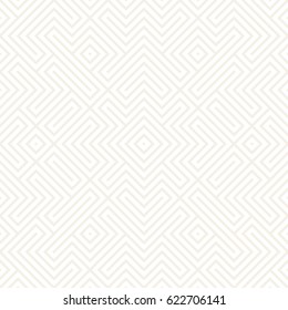 Geometric Ethnic Background With Symmetric Lines Lattice. Stylish Subtle Texture. Vector Abstract Seamless Pattern.
