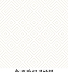 Geometric Ethnic Background With Symmetric Lines Lattice. Stylish Subtle Texture. Vector Abstract Seamless Pattern.