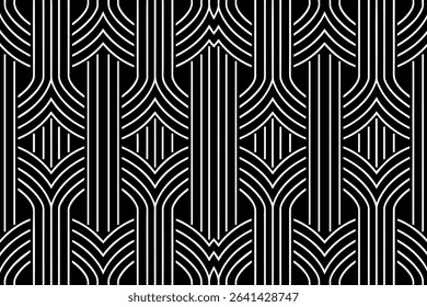 Geometric ethnic black white pattern. Template, stencil for laser cutting metal, wood carving, coloring, stained glass, logo. Ornaments, fresco of the East, Asia, India, Mexico, Aztec, Peru.