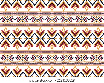 Geometrisches ethnisches Böhmisches Muster. Design für Stoff, Kleidung, Teppich, Schal, Boden, Hintergrund. Vektorgrafik. 