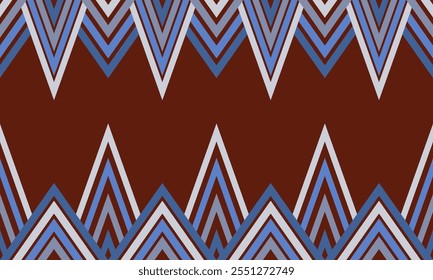 Geométrico, diseño étnico para decorativo, ropa, alfombra, fondo, tela, artesanía, tribal, cuadrado, sin costuras, retro, cortinas, geométrico tradicional étnico, cojines, almohada, impresión, funda de almohada