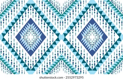 Geométrico, diseño étnico para decorativo, ropa, alfombra, fondo, tela, artesanía, tribal, cuadrado, sin costuras, retro, cortinas, geométrico tradicional étnico, cojines, almohada, impresión, funda de almohada