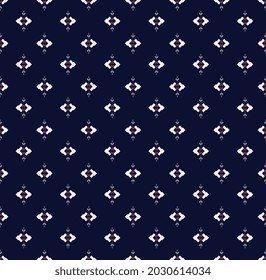 
Geometric ethnic embroidery on Dark Blue background design used for Seamless wallpaper texture and skirt,carpet,wallpaper,clothing,wrapping,Batik,fabric,sheet in Vector,illustration style.eps