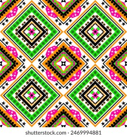 Geometric ethnic fabric pattern abstract traditional ornate elements with ethnic patterns design for textiles, rugs, clothing, sarong, scarf, batik, wrap, embroidery, print, curtain, carpet, wallpaper