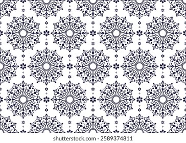 geometric ethnic fabric seamless pattern 04