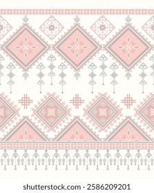 Geometric ethnic, fabric, silk, Navajo, tribal, Traditional, chevron, illustration, textile pattern, design.