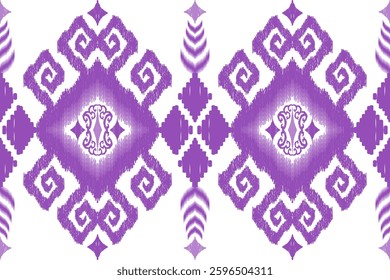Geometric ethnic Figure aztec embroidery style.Ikat oriental traditional art pattern.Design for ethnic background,wallpaper,fashion,clothing,wrapping,fabric,element,sarong,graphic,vector illustration.