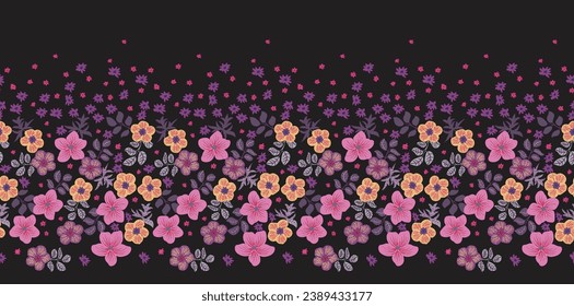 Geometric ethnic floral Mughal oriental boders and pattern background Design for texture wrapping clothing batik fabric wallpaper and background