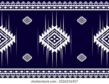 Geometrische ethnische Blumenmuster Thai Seide Stickerei Design für dekorative Home Teppich Vorhang Kissen
blaues geometrisches Muster 