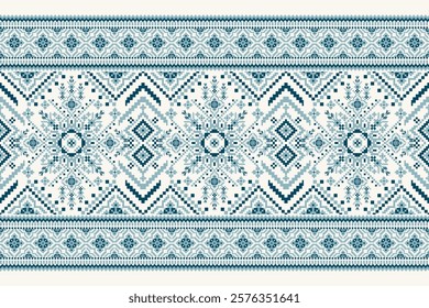 Geometric ethnic floral pattern,geometric pattern,geometric floral embroidery,Aztec style,abstract background,vector illustration,floral cross stitch pattern.design for texture,fabric,clothing,print.