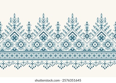 Geometric ethnic floral pattern,geometric pattern,geometric floral embroidery,Aztec style,abstract background,vector illustration,floral cross stitch pattern.design for texture,fabric,clothing,print.