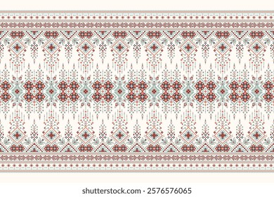 Geometric ethnic floral pattern,geometric pattern,geometric floral embroidery,Aztec style,abstract background,vector illustration,floral cross stitch pattern.design for texture,fabric,clothing,print.