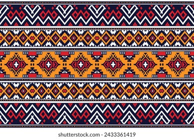 Geometric ethnic flower pattern for background,fabric,wrapping,clothing,wallpaper,Batik,carpet,embroidery style