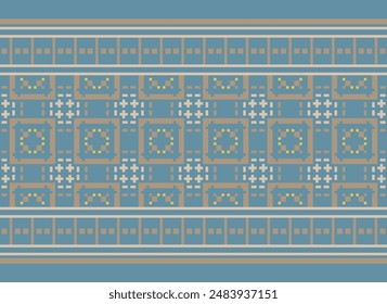 Geometric ethnic flower pattern for background,fabric,wrapping,clothing,wallpaper,Batik,carpet,embroidery style.