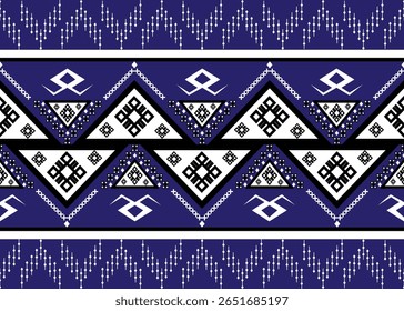Geometric ethnic horizontal seamless pattern.Traditional design Native American tribal fabric, tile, carpet, vector, 
illustration design,Scarf,wallpaper, clothing, batik, wrapping paper, art print