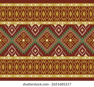 Padrão horizontal étnico geométrico sem costura.Design tradicional Tecido tribal ameríndio, azulejo, tapete, vetor, 
ilustração design,Cachecol,papel de parede, roupas, batik, papel de embrulho, arte impressão