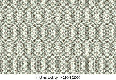 Geometric Ethnic ikat Pattern  in Green, Orange And Brown Design for Background, Carpet, Wallpaper, Batik, Clothing, wrapping, fabric, Illustration, Vector 