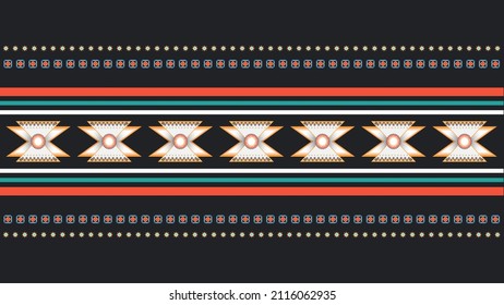 Geometric ethnic ikat pattern traditional Design.Geometric ethnic pattern traditional Design for background,carpet,wallpaper,clothing,wrapping,fabric,embroidery style.wave.line.Eps10