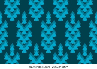 Patrón geométrico étnico ikat sin fisuras tradicional. Tejido americano, estilo mexicano. Diseño para fondo, papel pintado, ilustración, tela, ropa, alfombra, textil, batik, bordado.