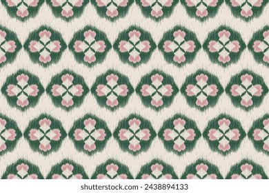 Diseño tradicional sin fisuras del patrón étnico geométrico del ikat para el fondo, alfombra, papel pintado, ropa, envoltura, tela, ilustración vectorial, estilo del bordado