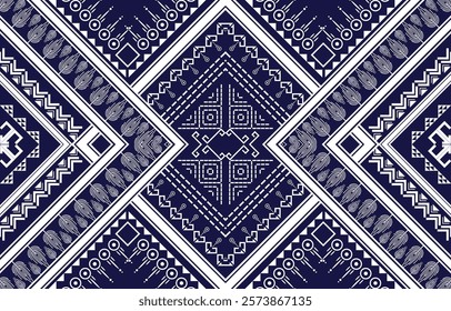 Geometric Ethnic Ikat Traditional style Design for Clothing, Batik, Fabric, Background, Carpet, Curtain, Wallpaper, Vector illustration.