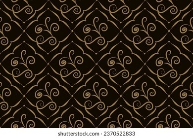 Geometric ethnic illustration patterns damask wallpaper for Presentations marketing, decks, Canvas for text-based, Digital interfaces, print design for texture,fabric,decoration.