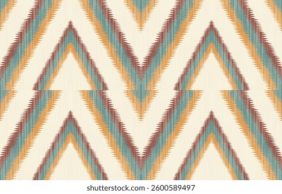 Geometric ethnic Native American tribal patterns, featuring Aztec and Navajo motifs, create a seamless decorative texture. Design for background ,curtain, carpet, clothing, wrapping, Batik.
