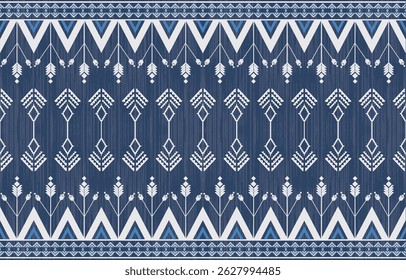 Geometric ethnic Native American tribal patterns, featuring Aztec and Navajo motifs, create a seamless decorative texture. Design for background ,curtain, carpet, clothing, wrapping, Batik.