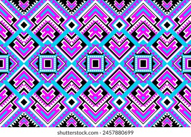 Geometric ethnic navajo, netive america pattern traditional Design for seamless pattern,background,carpet,wallpaper,clothing,Batik,fabric,Vector illustration.style